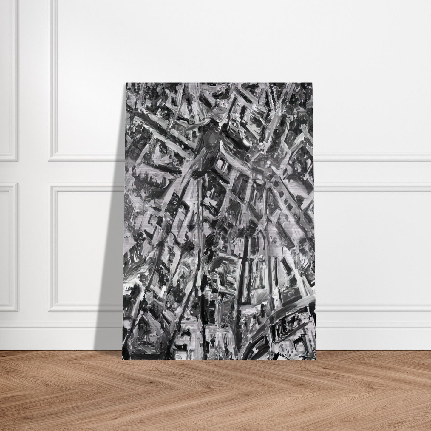 TOWNSCAPE PL 1970 - Gerhard Richter Brushed Aluminum Print - 70x100 cm / 28x40 inches | Gerhard Richter Aluminum Print | Gerhard Richter Prints
