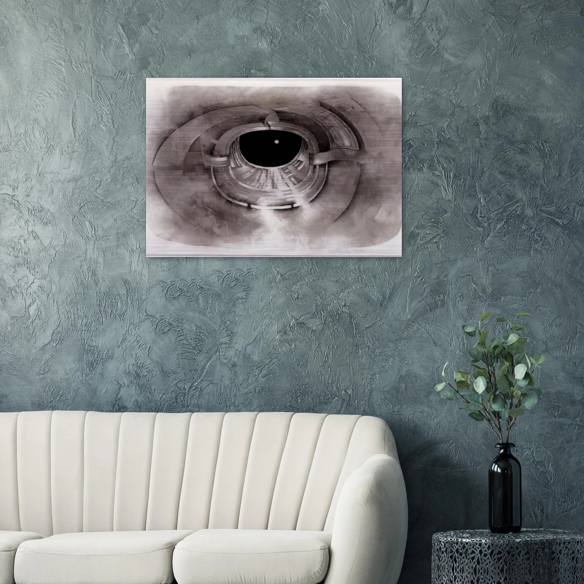 UNTITLED 1962 1 - Lee Bontecou Brushed Aluminum Print - 70x100 cm / 28x40 inches | Lee Bontecou Aluminum Print | Lee Bontecou Prints