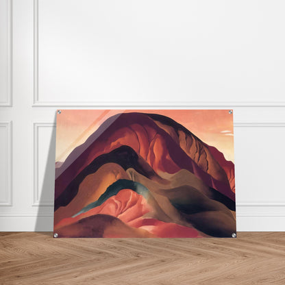 Rust Red Hills - Georgia O'Keeffe Acrylic Print - 70x100 cm / 28x40″ inches