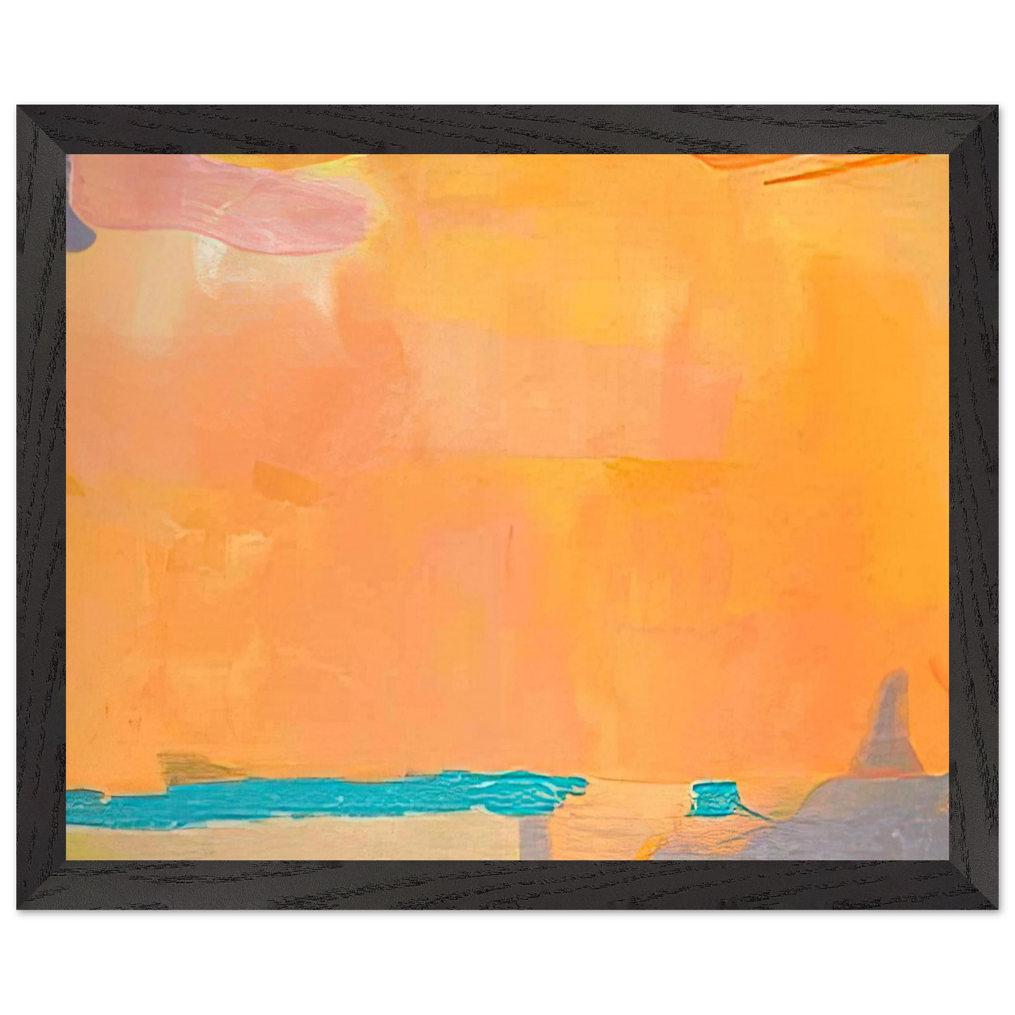Helen Frankenthaler - Royal Fireworks - 1975 Wall art - 70x100 cm / 28x40 inches - Premium Wooden Framed Poster With Fine Art Paper-canvas - Wood frame