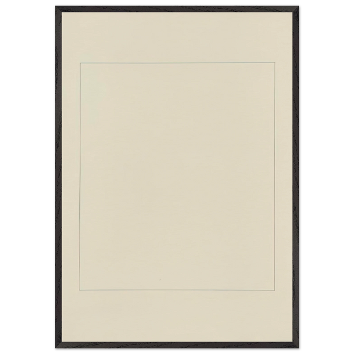 104 PERIMETER SERIES - Robert Mangold 70x100 cm / 28x40 inches Framed Art Print – Black Wooden Frame