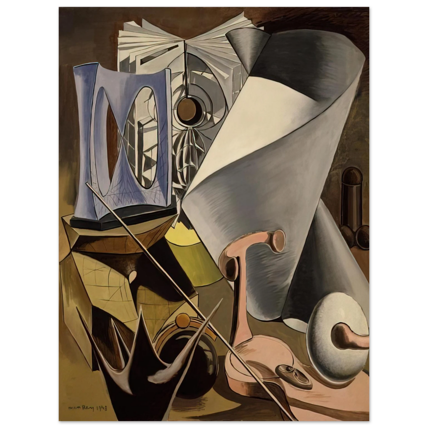Man Ray - SHAKESPEAREAN EQUATION TWELFTH NIGHT  75x100 cm / 30x40inches Fine Art Poster