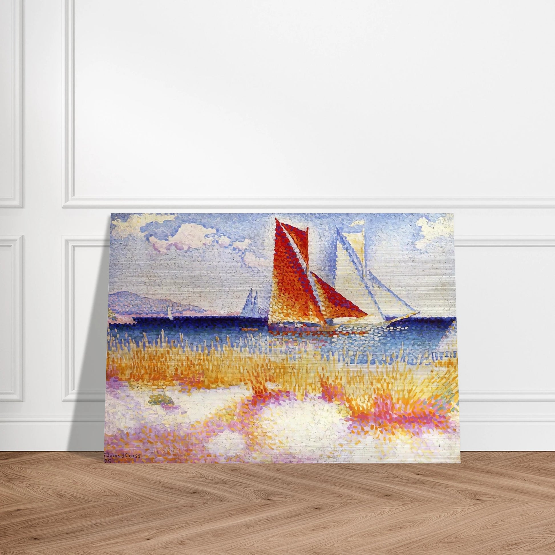 Regatta - Henri-Edmond Cross Brushed Aluminum Print - 70x100 cm / 28x40 inches | Henri-Edmond Cross Aluminum Print | Henri-Edmond Cross Prints