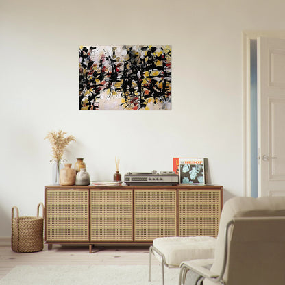Untitled - Jean-Paul Riopelle Brushed Aluminum Print - 70x100 cm / 28x40 inches | Jean-Paul Riopelle Aluminum Print | Jean-Paul Riopelle Prints