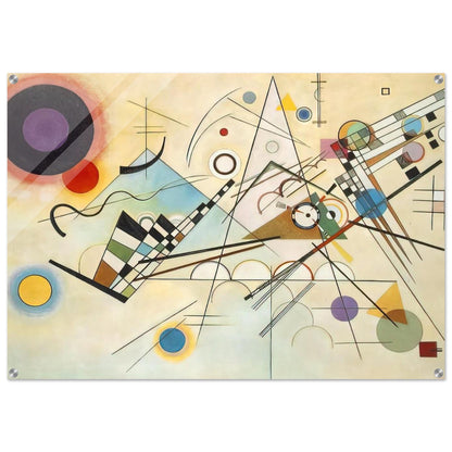 COMPOSITION VIII 1923 - Wassily Kandinsky Acrylic Print - 70x100 cm / 28x40″ inches | Wassily Kandinsky Wall Art | Wassily Kandinsky Prints