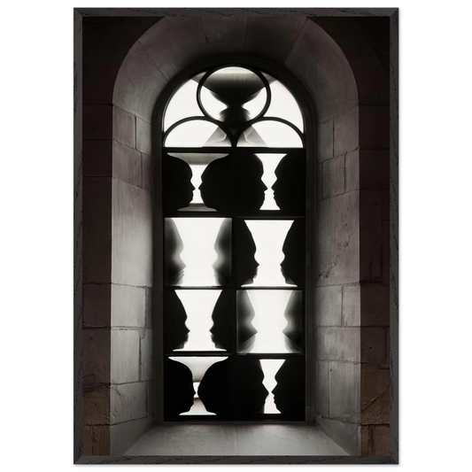 MENSCHENSOHN 2009 - Sigmar Polke 70x100 cm / 28x40 inches Framed Art Print – Black Wooden Frame