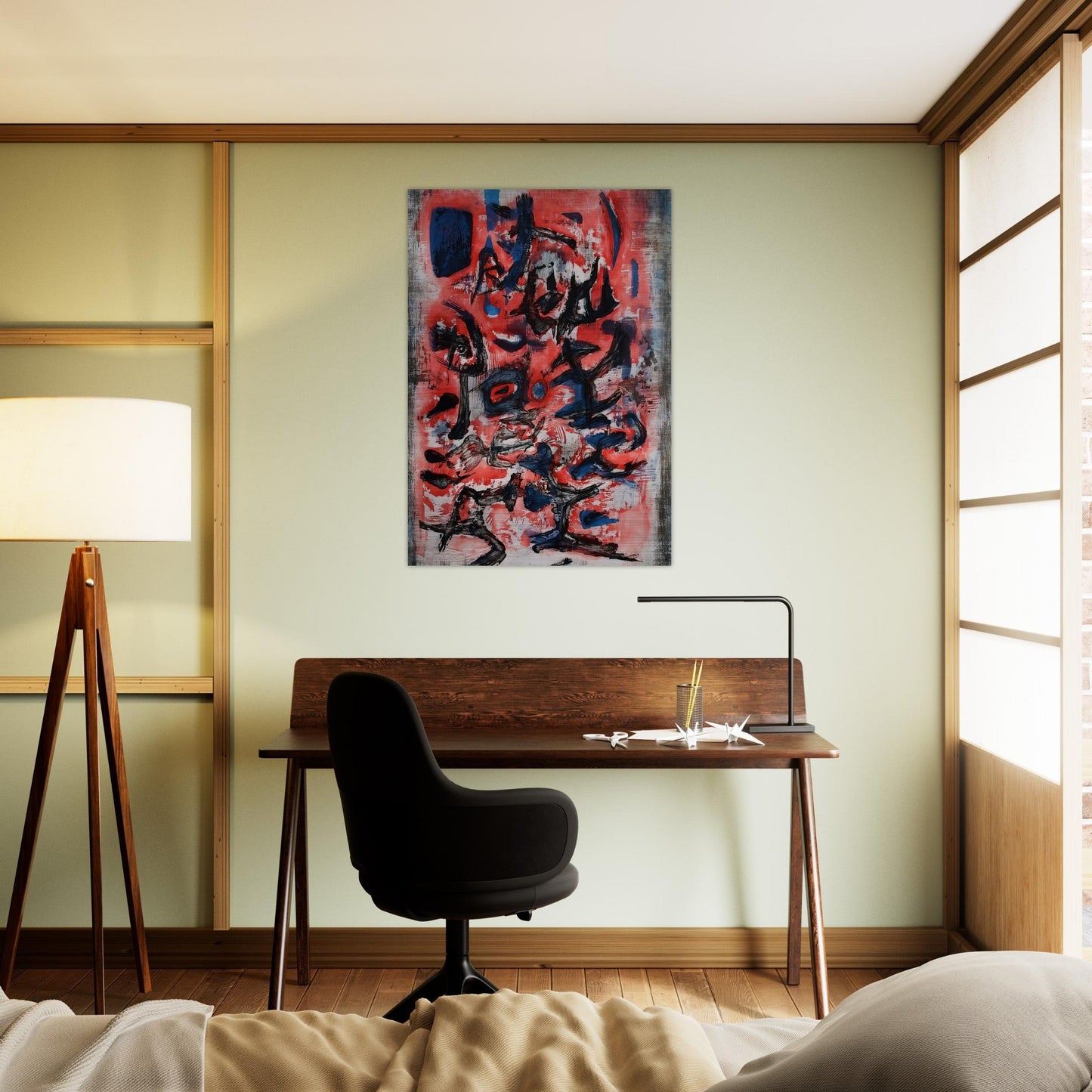 SIGNES EN MOUVEMENT 1957 - Zao Wou-Ki Brushed Aluminum Print - 70x100 cm / 28x40 inches | Zao Wou-Ki Aluminum Print | Zao Wou-Ki Prints