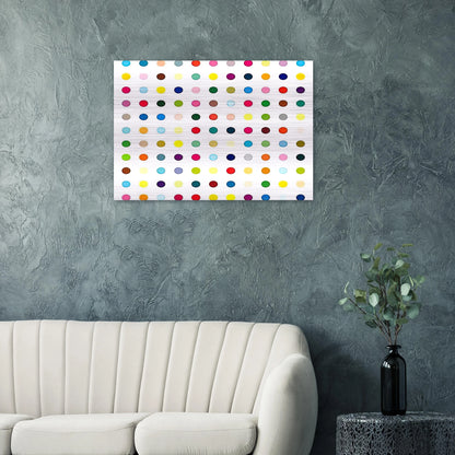 LSD - Damien Hirst Brushed Aluminum Print - 70x100 cm / 28x40 inches | Damien Hirst Aluminum Print | Damien Hirst Prints