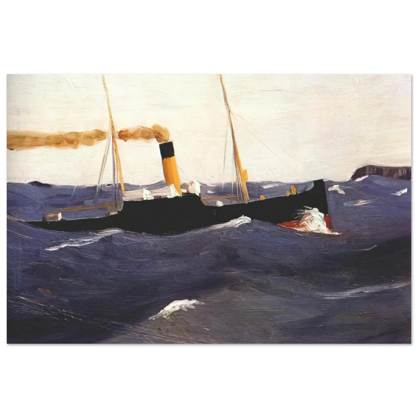 Edward Hopper - Tramp Steamer Fine Art Poster