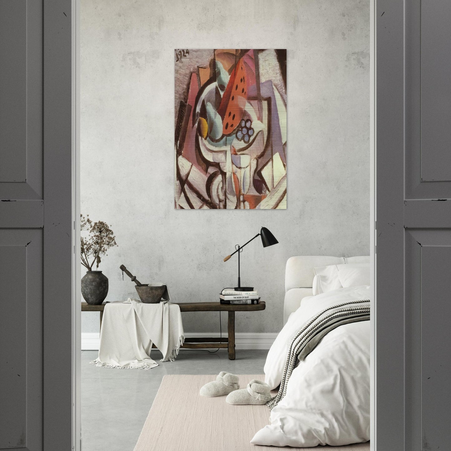STILL LIFE WATERMELON - Salvador Dali Brushed Aluminum Print - 70x100 cm / 28x40 inches | Salvador Dali Aluminum Print | Salvador Dali Prints