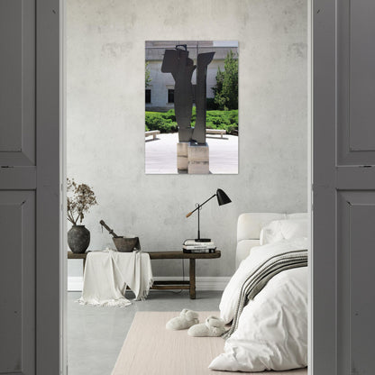 SEVENTH DECADE GARDEN IX X 1970 - Louise Nevelson Brushed Aluminum Print - 70x100 cm / 28x40 inches | Louise Nevelson Aluminum Print | Louise Nevelson Prints