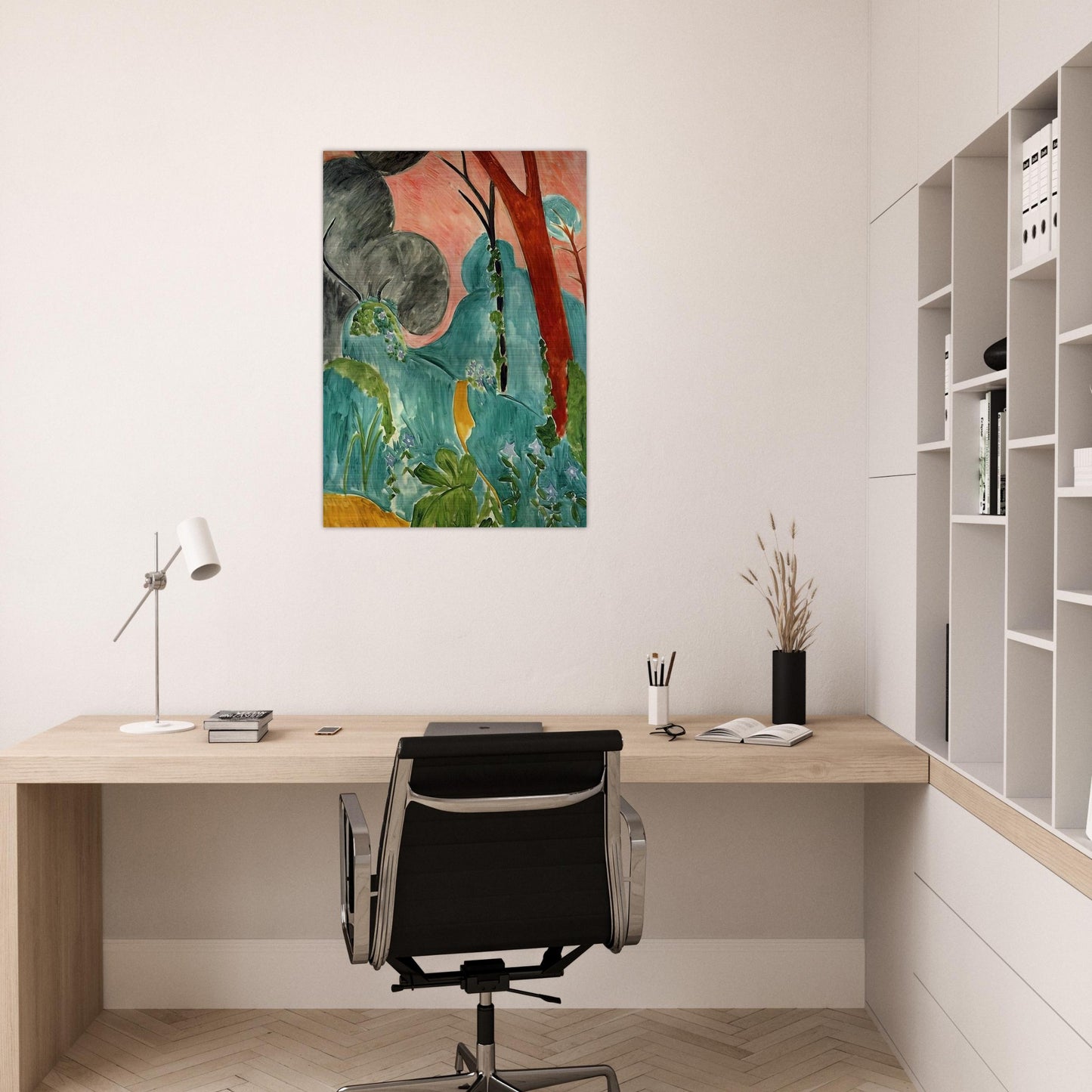 MORACCAN GARDEN 1912 - Henri Matisse Brushed Aluminum Print - 70x100 cm / 28x40 inches | Henri Matisse Aluminum Print | Henri Matisse Prints