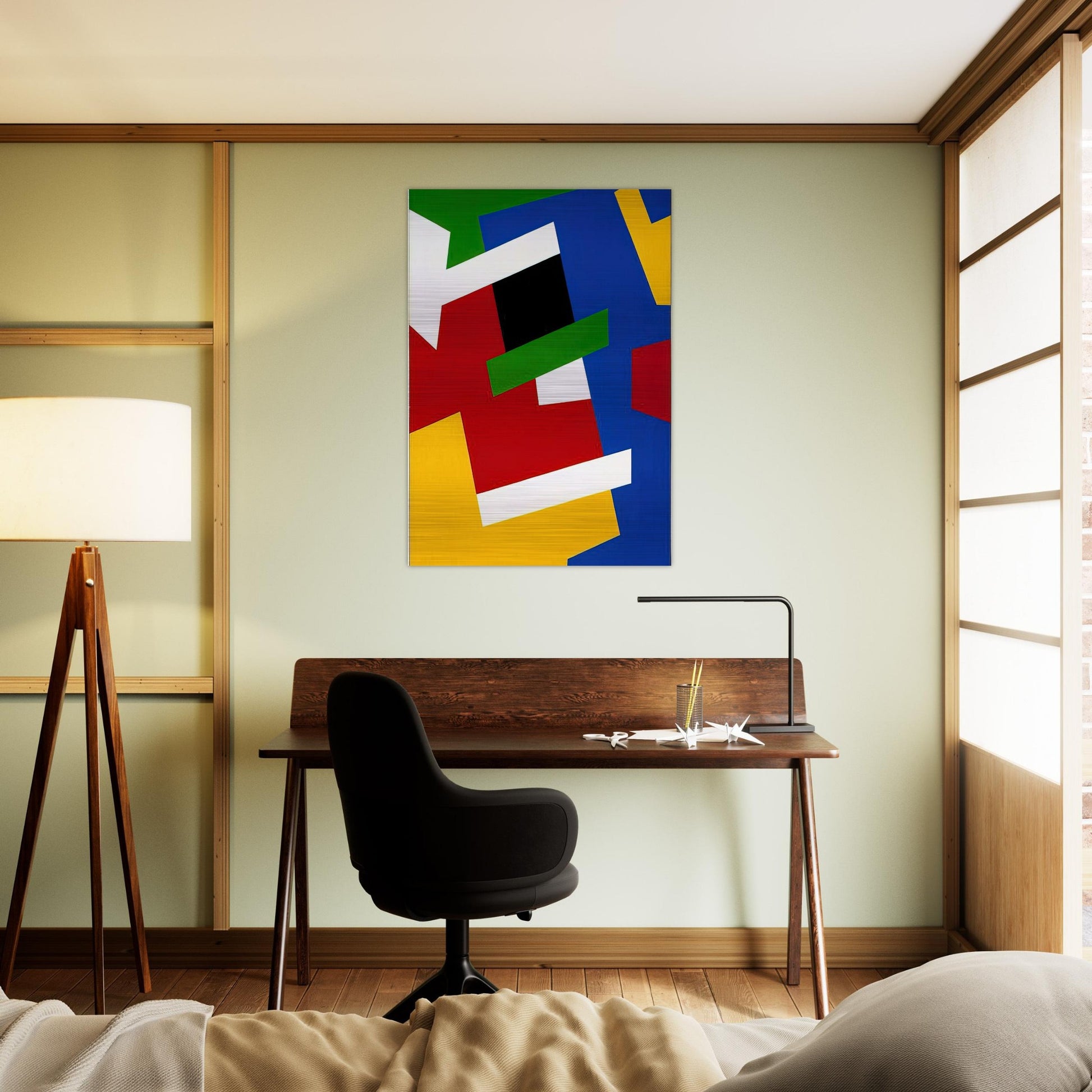 Strates solaires - Fernand Leduc Brushed Aluminum Print - 70x100 cm / 28x40 inches | Fernand Leduc Aluminum Print | Fernand Leduc Prints
