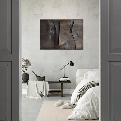 Iron - 1960 - Alberto Burri Brushed Aluminum Print - 70x100 cm / 28x40 inches | Alberto Burri Aluminum Print | Alberto Burri Prints