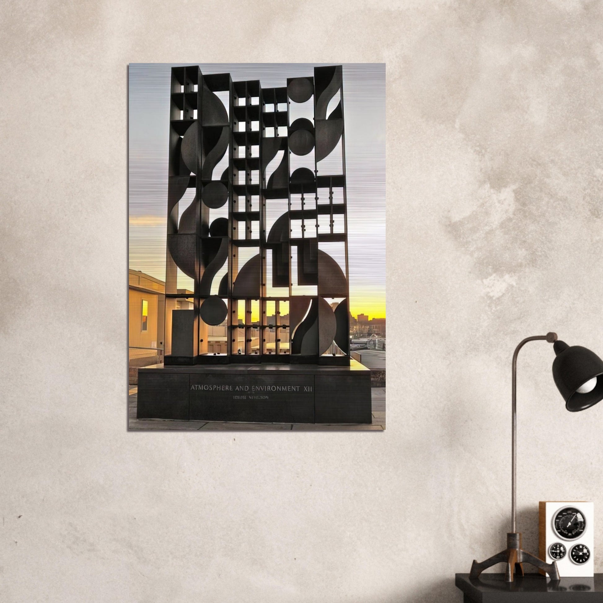 ATMOSHERE AND ENVIRONMENT XII 1970 - Louise Nevelson Brushed Aluminum Print - 70x100 cm / 28x40 inches | Louise Nevelson Aluminum Print | Louise Nevelson Prints