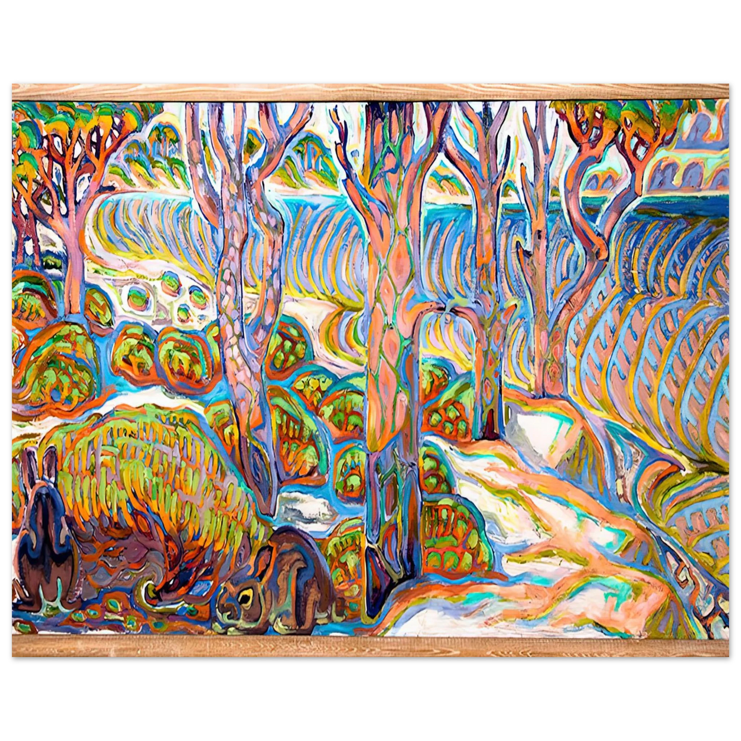 Walter Inglis Anderson - Walter Anderson Wall art - 20x25 cm / 8x10 inches - Premium Wooden Framed Poster With Fine Art Paper-canvas - Wood frame