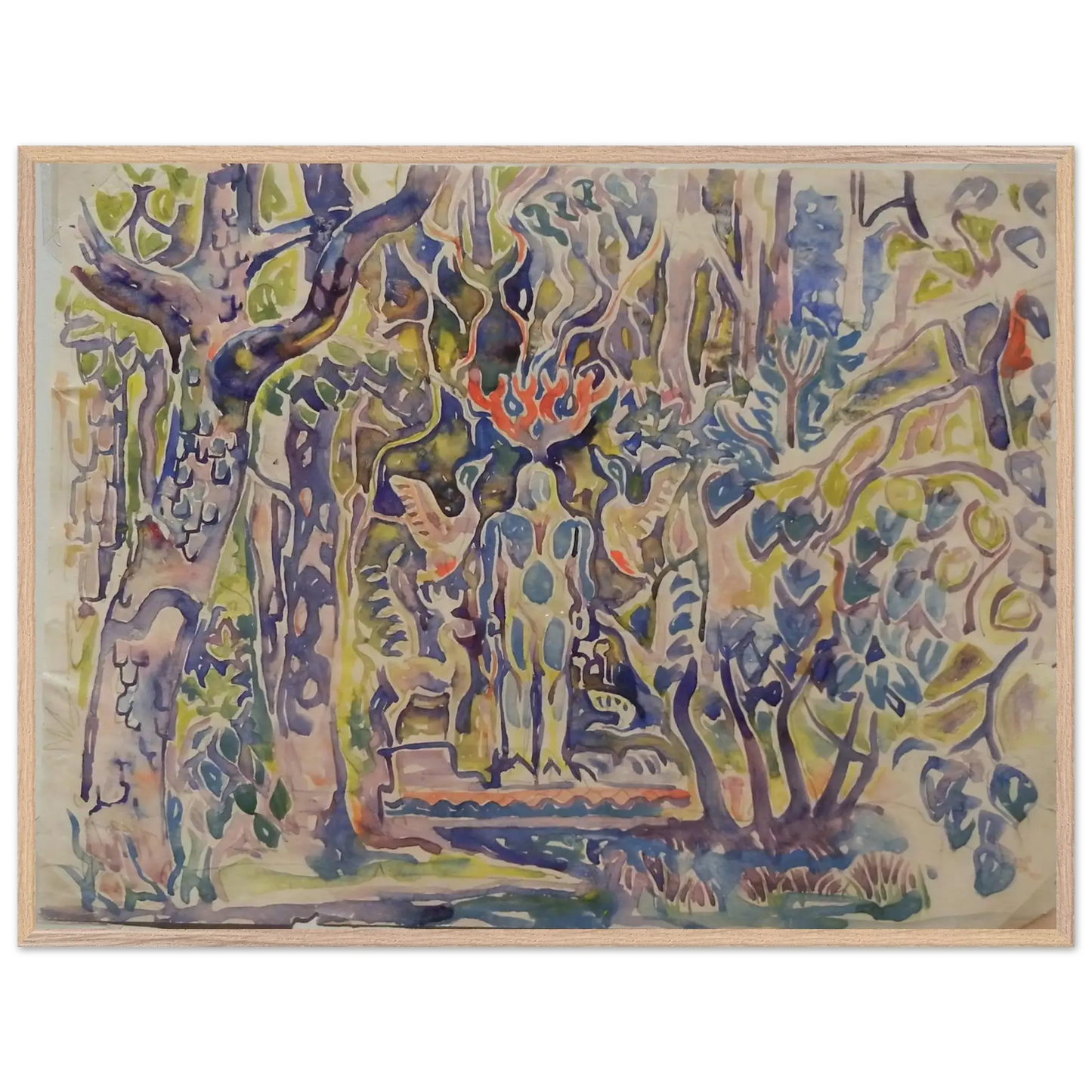 Walter Inglis Anderson - Walter Anderson Wall art - 21x29.7 cm / 8x12" - Premium Wooden Framed Poster With Fine Art Paper - White frame