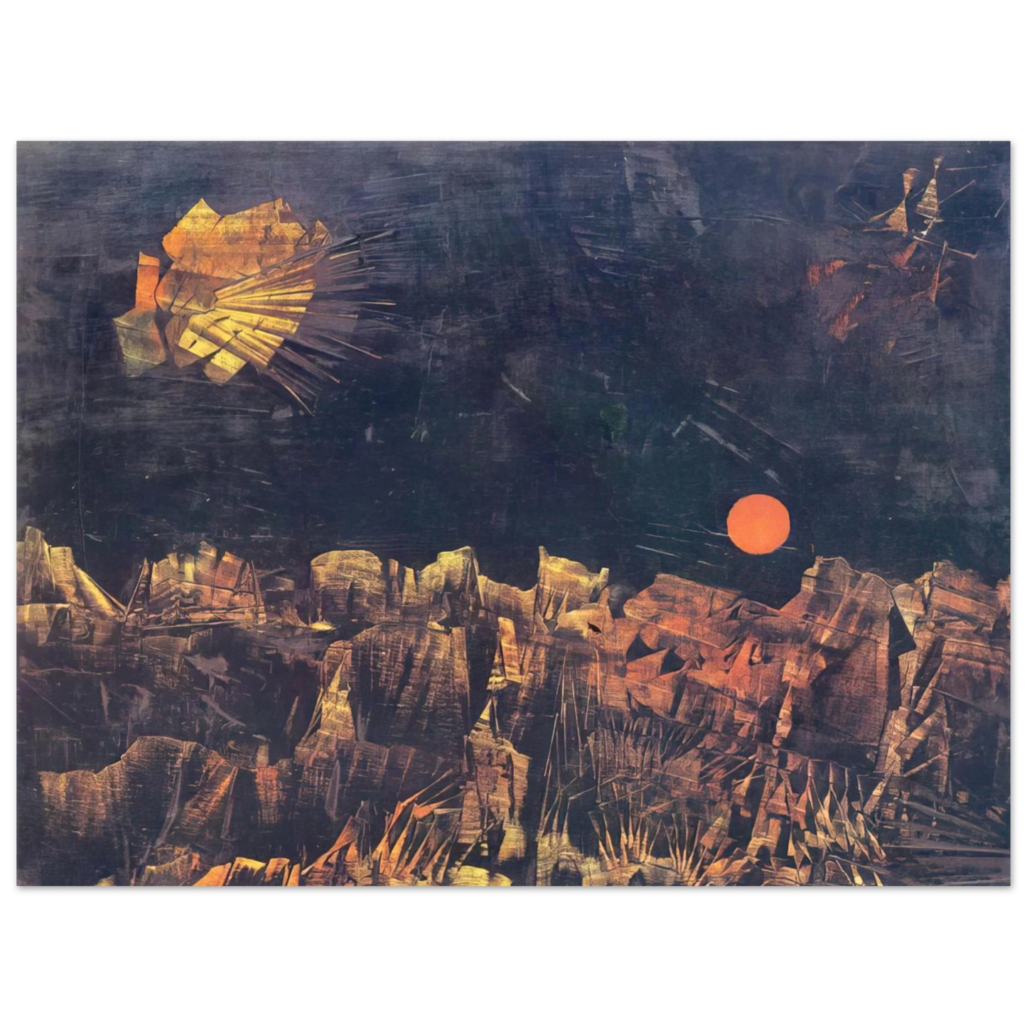 Max Ernst - Praise to Tanguy  75x100 cm / 30x40inches Fine Art Poster