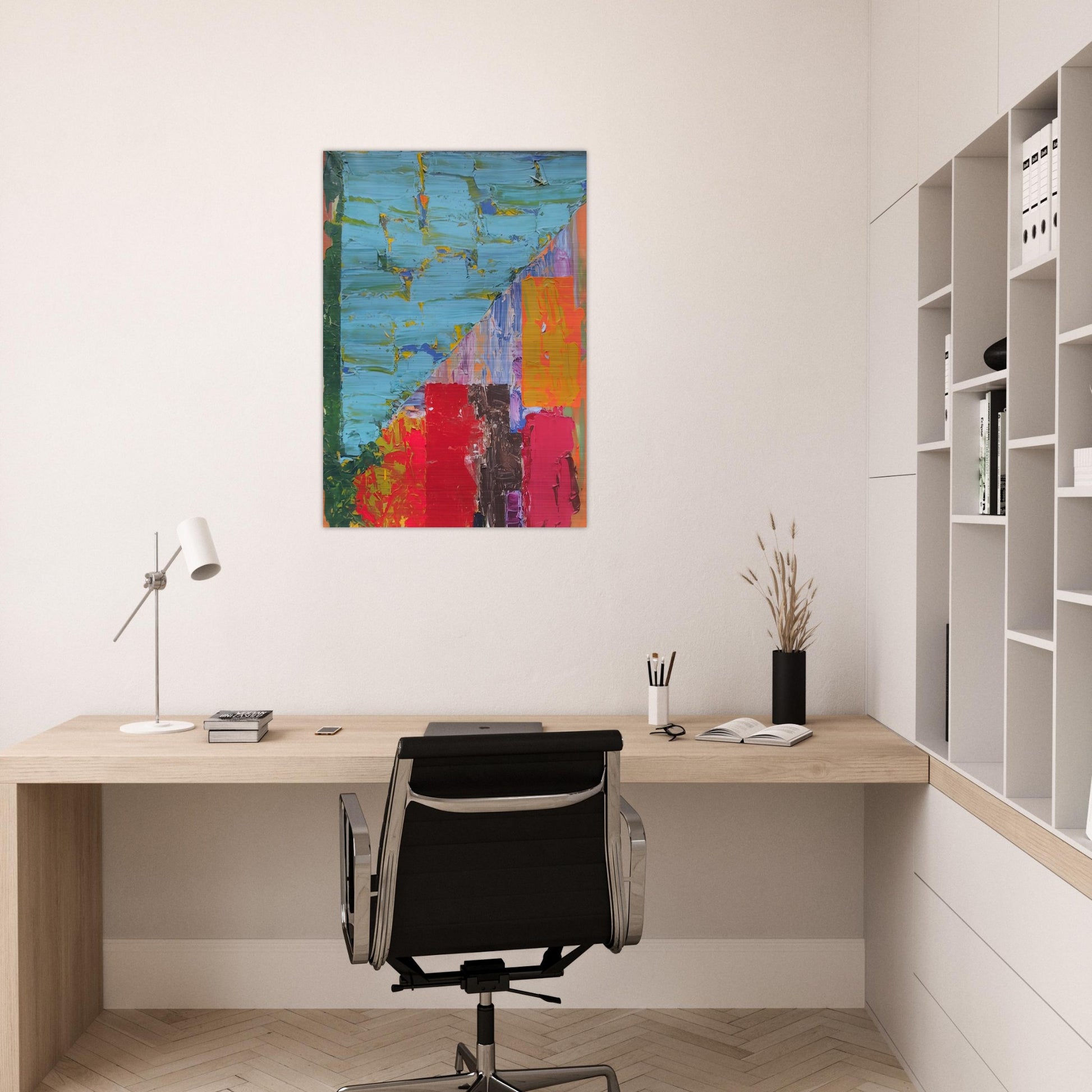 25.4.78 - 1978 - John Hoyland Brushed Aluminum Print - 70x100 cm / 28x40 inches | John Hoyland Aluminum Print | John Hoyland Prints