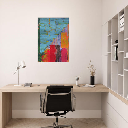 25.4.78 - 1978 - John Hoyland Brushed Aluminum Print - 70x100 cm / 28x40 inches | John Hoyland Aluminum Print | John Hoyland Prints