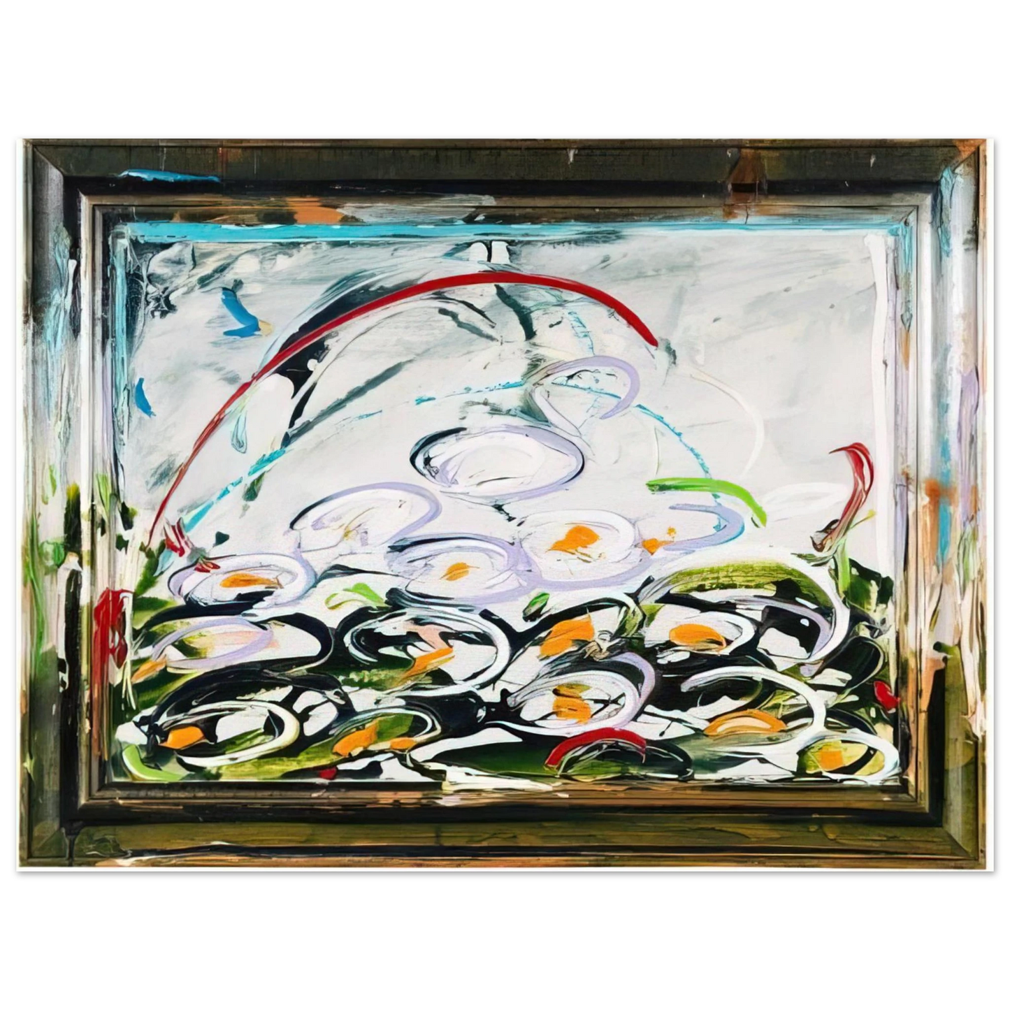 Mario Schifano - Giglio d'aqua - 1984  75x100 cm / 30x40inches Fine Art Poster
