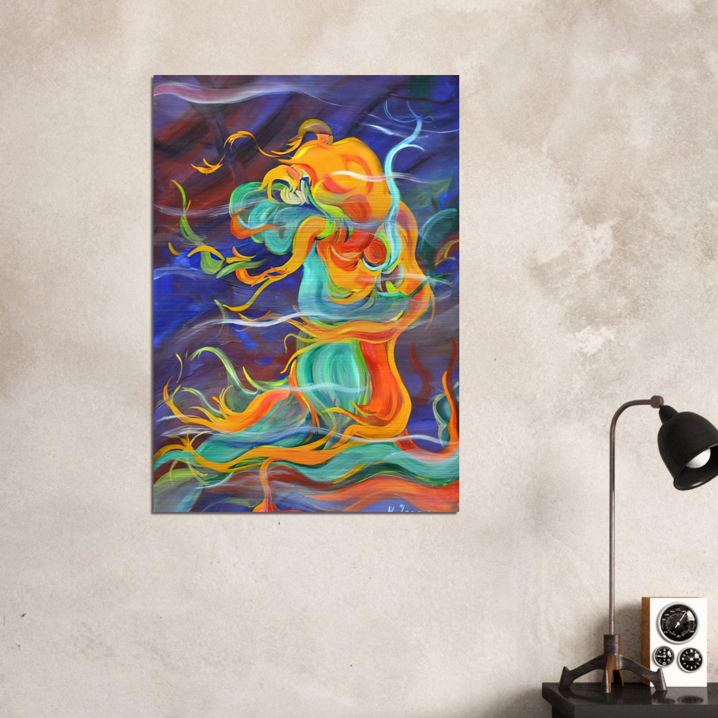 Wind - 1963 - Konrad Zuse Brushed Aluminum Print - 70x100 cm / 28x40 inches | Konrad Zuse Aluminum Print | Konrad Zuse Prints