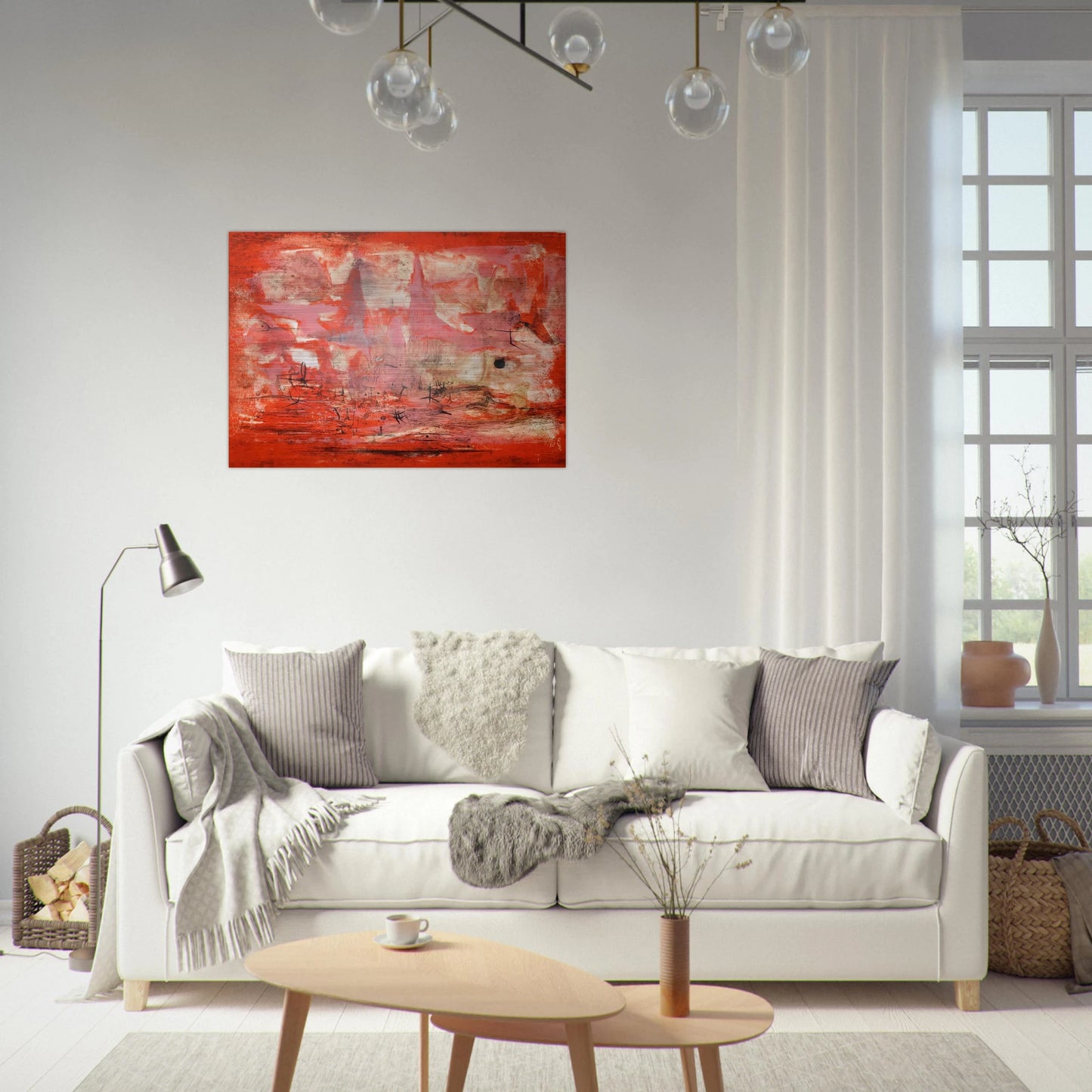 EMBRASEMENT 1954 - Zao Wou-Ki Brushed Aluminum Print - 70x100 cm / 28x40 inches | Zao Wou-Ki Aluminum Print | Zao Wou-Ki Prints