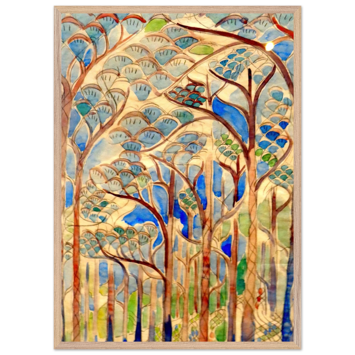 Walter Inglis Anderson - Walter Anderson Wall art - 40x60 cm / 16x24 inches - Premium Wooden Framed Poster With Fine Art Paper-canvas - White frame
