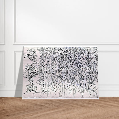 Don't Bungle the Jungle - 1989 - Brice Marden Brushed Aluminum Print - 70x100 cm / 28x40 inches | Brice Marden Aluminum Print | Brice Marden Prints