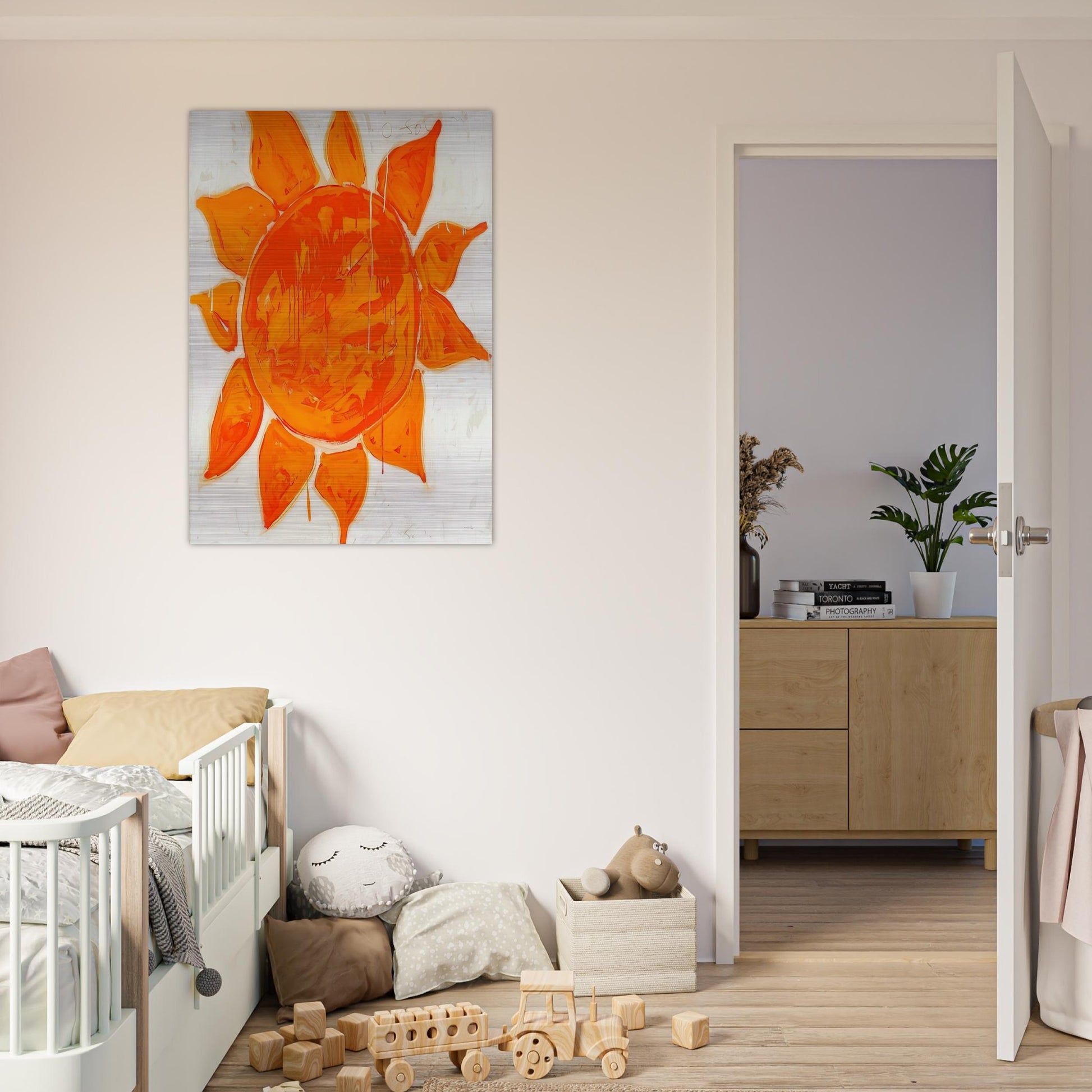 O sole mio! - 1979 - Mario Schifano Brushed Aluminum Print - 70x100 cm / 28x40 inches | Mario Schifano Aluminum Print | Mario Schifano Prints