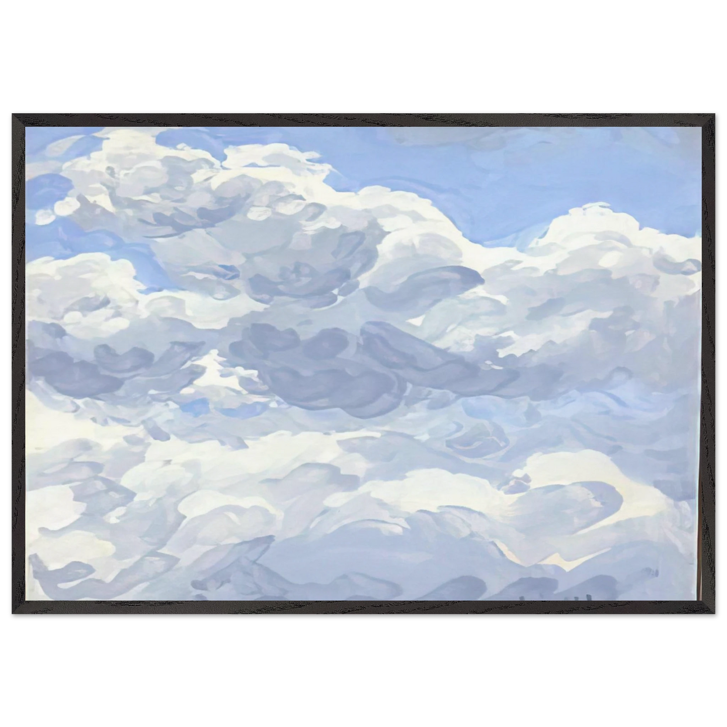 Study for Clouds II - 1979 - Neil Welliver 70x100 cm / 28x40 inches Framed Art Print – Black Wooden Frame