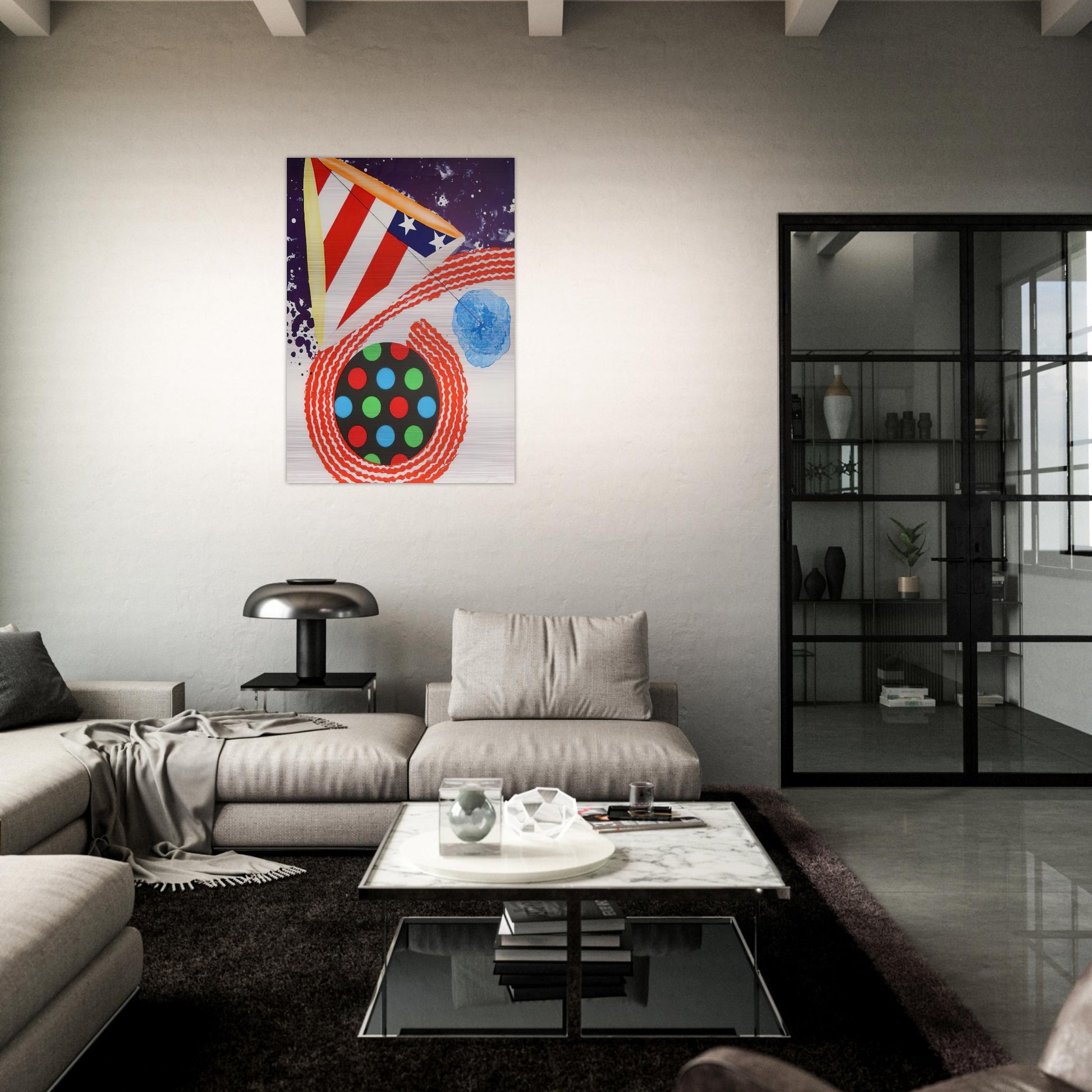 A Free for All - James Rosenquist Brushed Aluminum Print - 70x100 cm / 28x40 inches | James Rosenquist Aluminum Print | James Rosenquist Prints