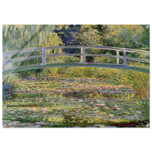 The Japanese Bridge The Water-Lily Pond - claude monet Acrylic Print - 70x100 cm / 28x40″ inches | claude monet Wall Art | claude monet Prints