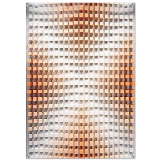 Rilievo cromodinamico - Op Art - Dadamaino Acrylic Print - 70x100 cm / 28x40″ inches | Dadamaino Wall Art | Dadamaino Prints