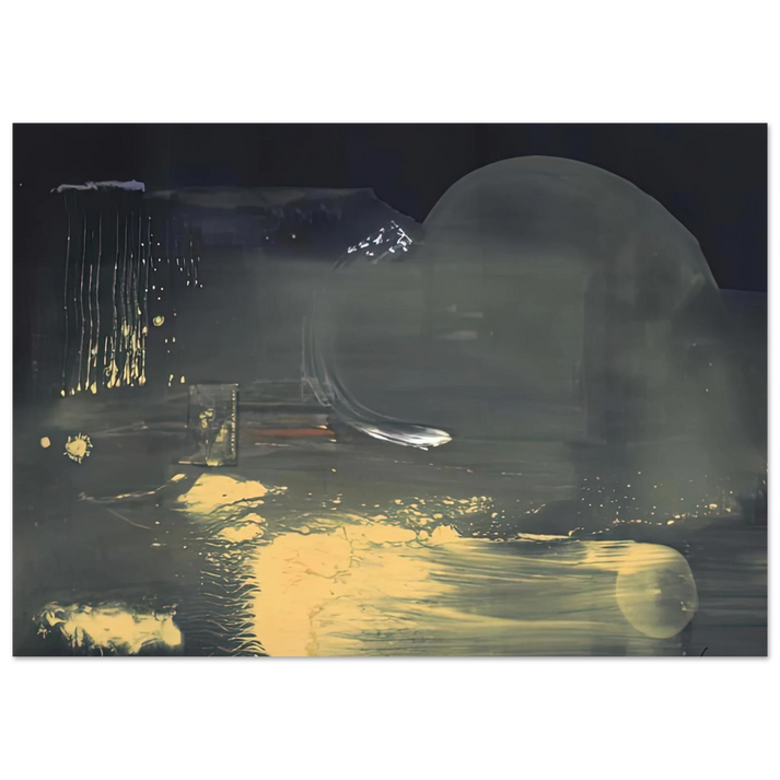 Helen Frankenthaler - Spellbound, 1991- Wall Art - 30x40 cm / 12x16 inches - Premium Wooden Framed Poster With Fine Art Paper-canvas - Black frame