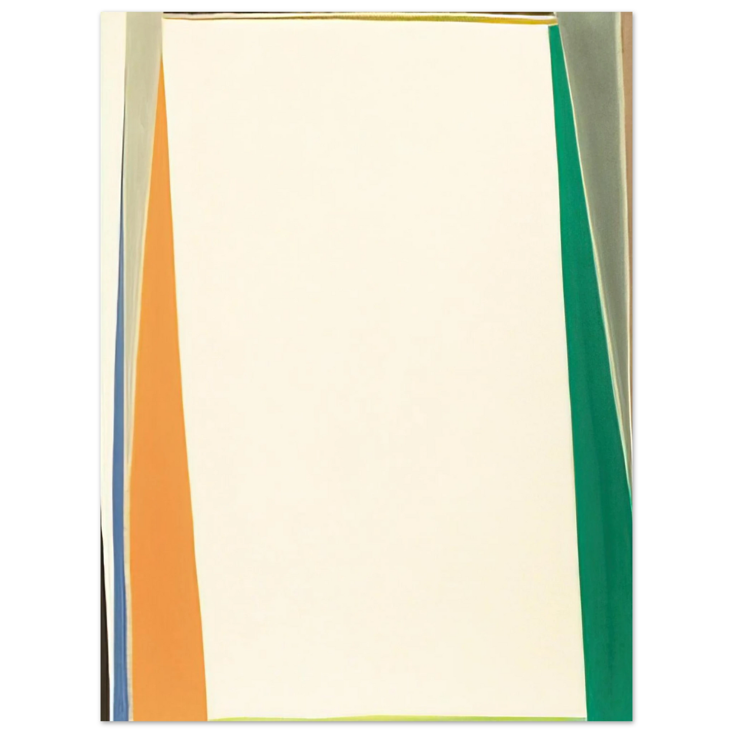Larry Zox - Open White Center - 1974  75x100 cm / 30x40inches Fine Art Poster