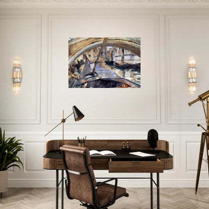 Rio de Santa Maria Formosa - John Singer Sargent Brushed Aluminum Print - 70x100 cm / 28x40 inches | John Singer Sargent Aluminum Print | John Singer Sargent Prints