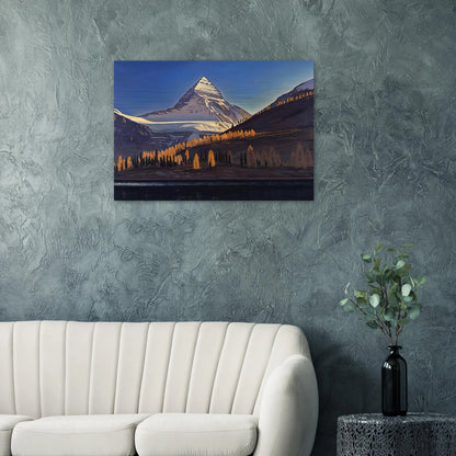 Mount Assiniboine. Canadian Rockies - Rockwell Kent Brushed Aluminum Print - 70x100 cm / 28x40 inches | Rockwell Kent Aluminum Print | Rockwell Kent Prints