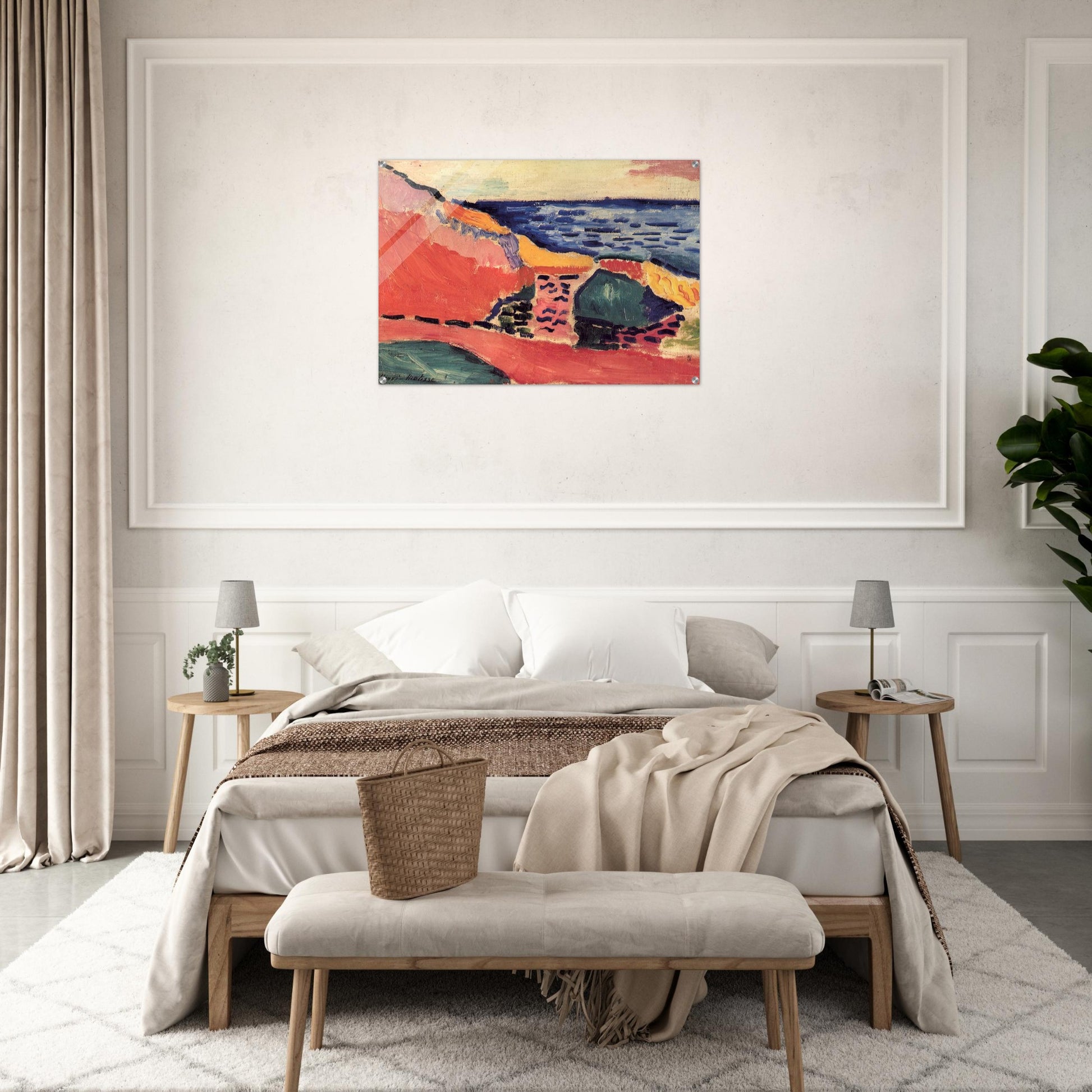 LA MOULADE COLLIOURE IN THE SUMMER 1905 - Henri Matisse Acrylic Print - 70x100 cm / 28x40″ inches