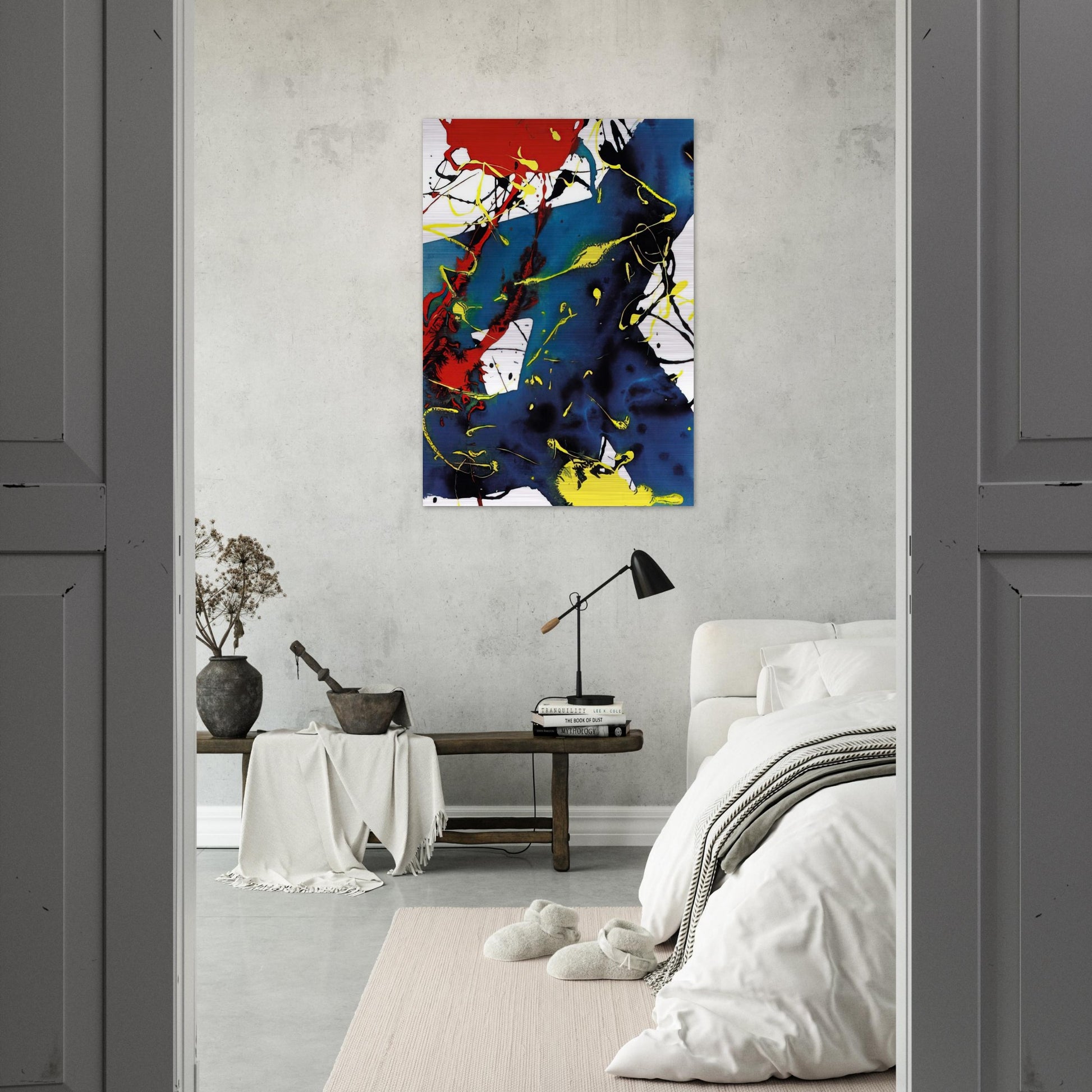 Untitled  SFP94-143  SFF 1813  - Sam Francis Brushed Aluminum Print - 70x100 cm / 28x40 inches | Sam Francis Aluminum Print | Sam Francis Prints