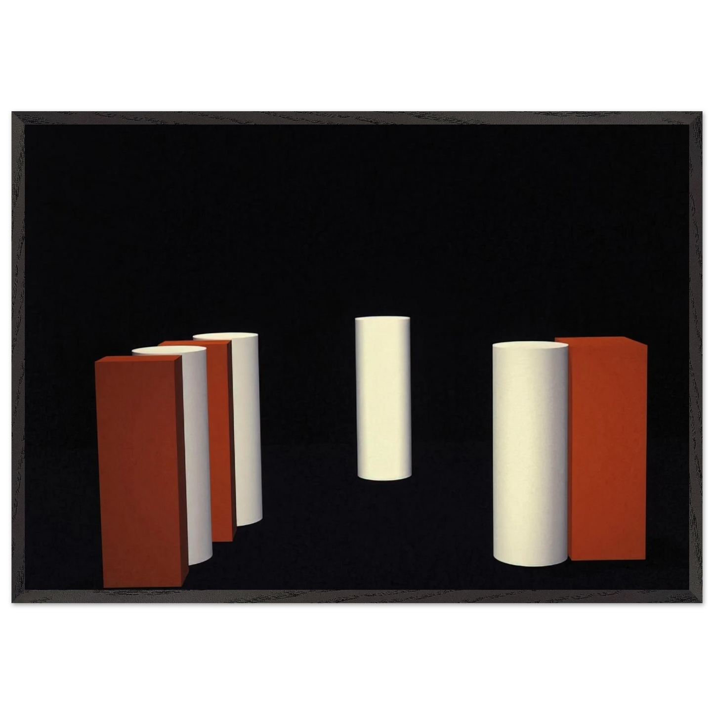 Ballet Neoconcreto  1 - 1958 - Lygia Pape 70x100 cm / 28x40 inches Framed Art Print – Black Wooden Frame