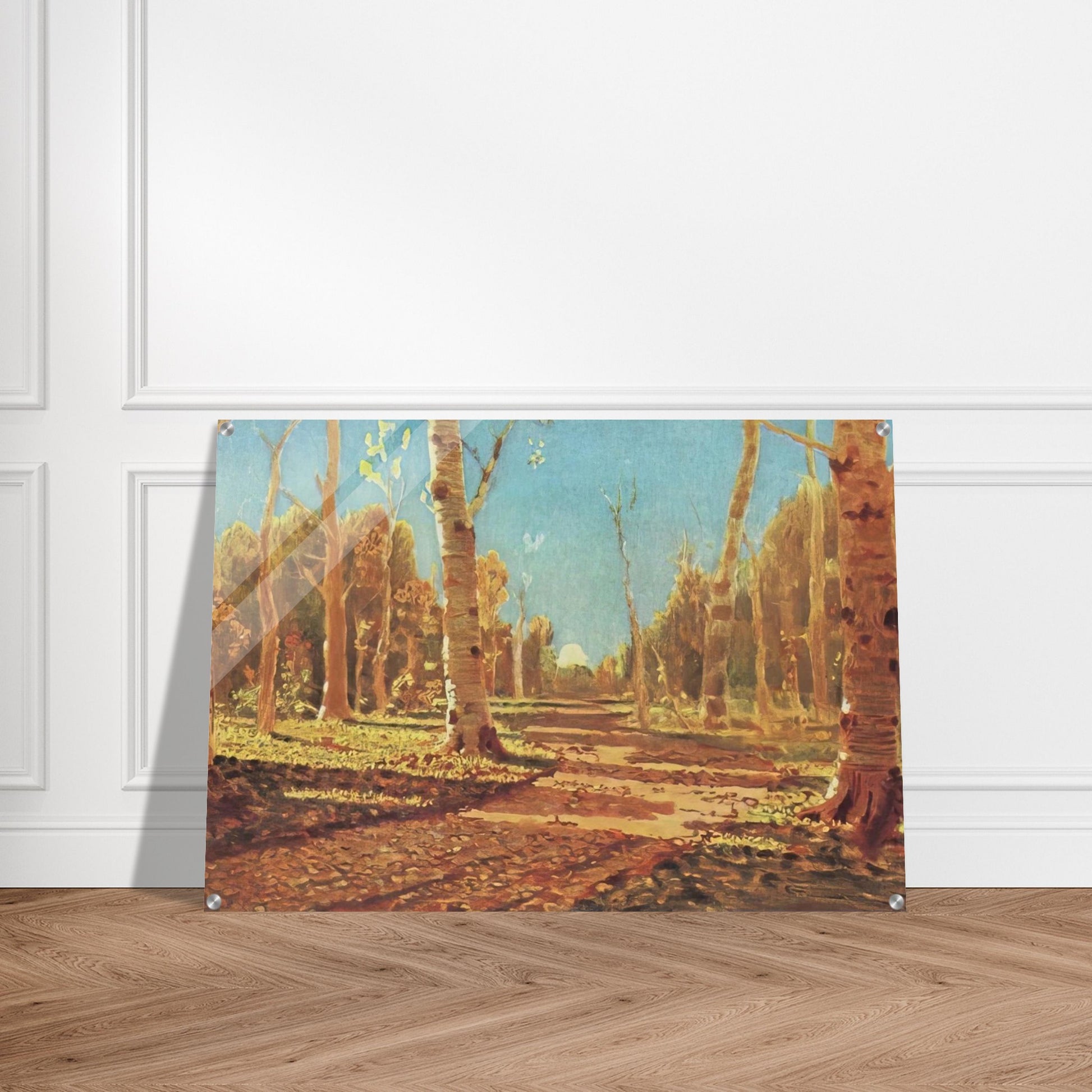 A Birch Grove - Arkhyp Kuindzhi Acrylic Print - 70x100 cm / 28x40″ inches | Arkhyp Kuindzhi Wall Art | Arkhyp Kuindzhi Prints
