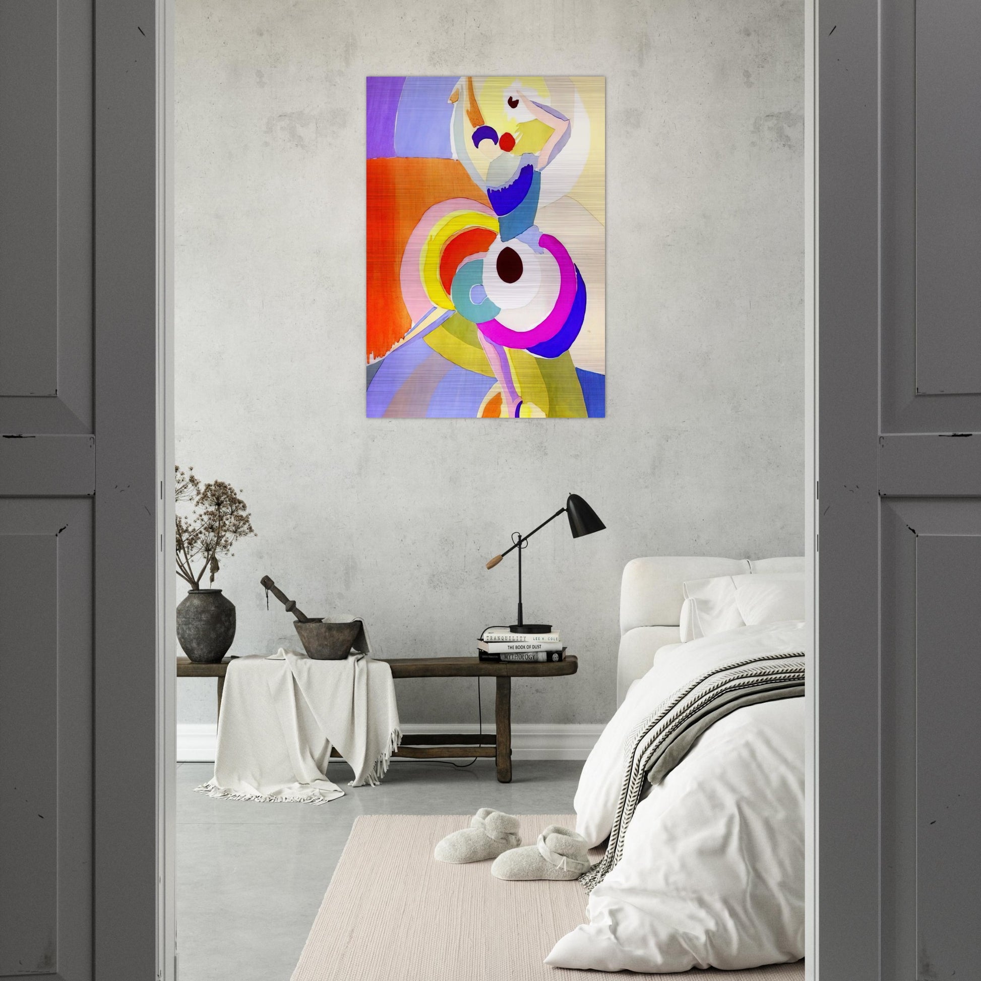 FLAMENCO DANCER - Sonia Delaunay Brushed Aluminum Print - 70x100 cm / 28x40 inches | Sonia Delaunay Aluminum Print | Sonia Delaunay Prints