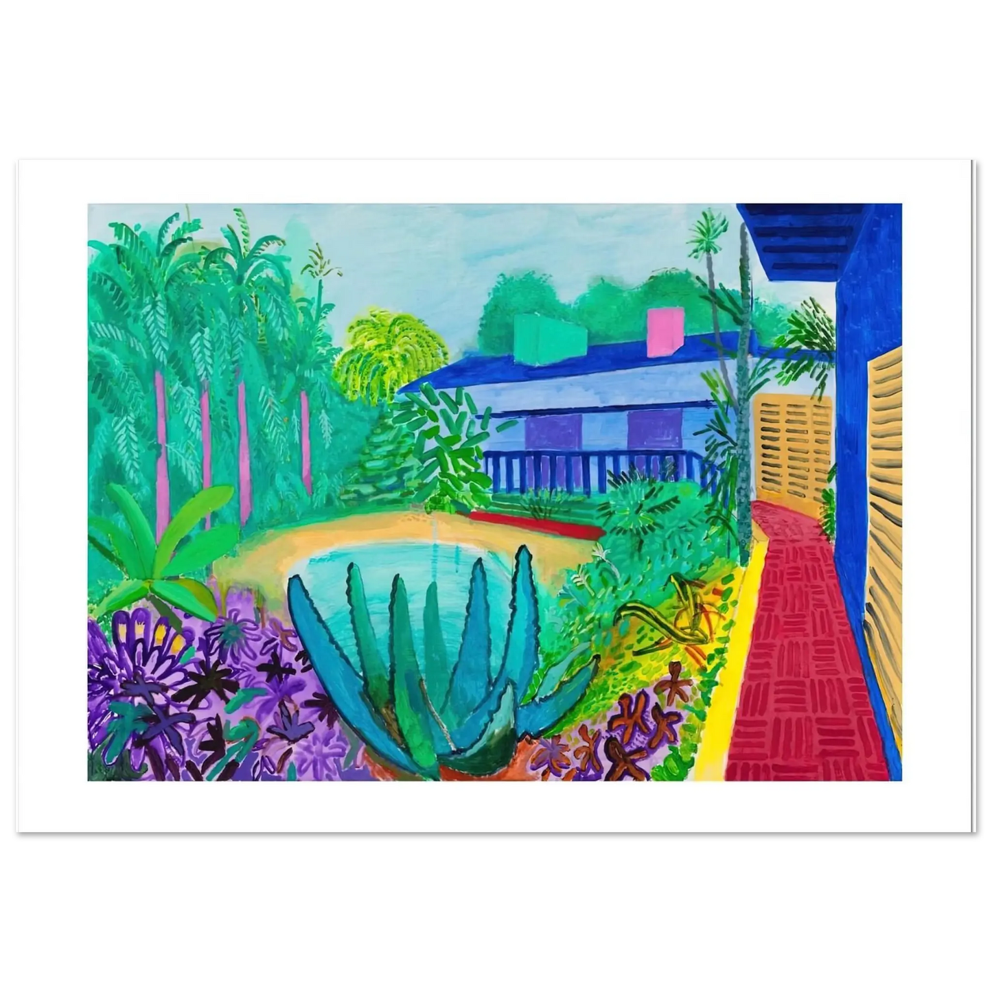 David Hockney - David Hockney Wall art - 15x20 cm / 6x8 Inches - Fine Art Poster - -