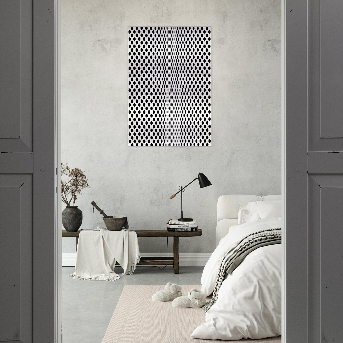 FISSION 1963 - Bridget Riley Brushed Aluminum Print - 70x100 cm / 28x40 inches | Bridget Riley Aluminum Print | Bridget Riley Prints