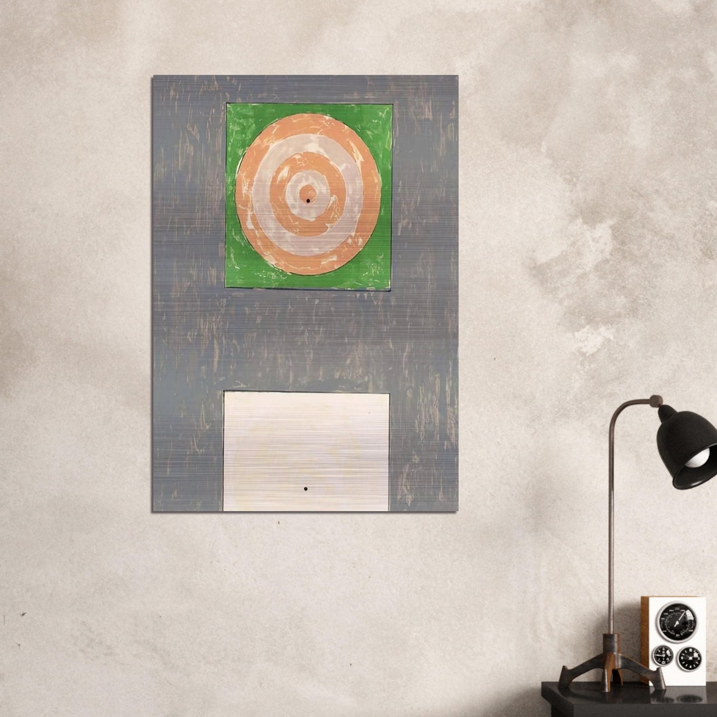 TARGETS ULAE 41 - Jasper Johns Brushed Aluminum Print - 70x100 cm / 28x40 inches | Jasper Johns Aluminum Print | Jasper Johns Prints