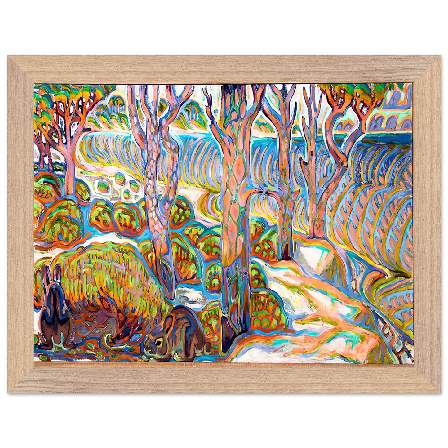 Walter Inglis Anderson - Walter Anderson Wall art - 15x20 cm / 6x8 inches - Premium Wooden Framed Poster With Fine Art Paper-canvas - Black frame