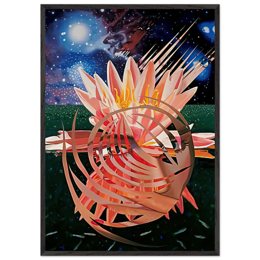 Welcome to the Water Planet - James Rosenquist 70x100 cm / 28x40 inches Framed Art Print – Black Wooden Frame