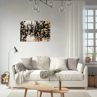 Untitled - Jean-Paul Riopelle Brushed Aluminum Print - 70x100 cm / 28x40 inches | Jean-Paul Riopelle Aluminum Print | Jean-Paul Riopelle Prints