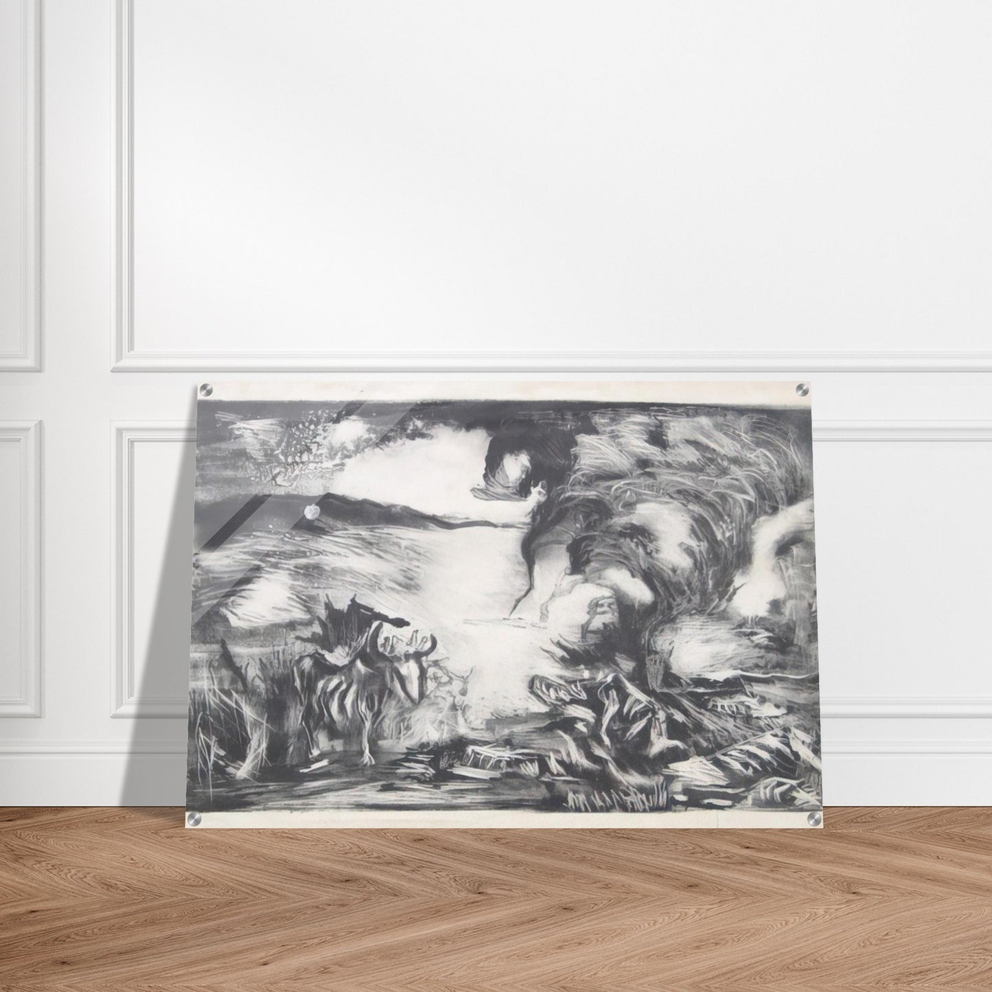 LANDSCAPE WITH STEER 1937 1 - Jackson Pollock Acrylic Print - 70x100 cm / 28x40″ inches